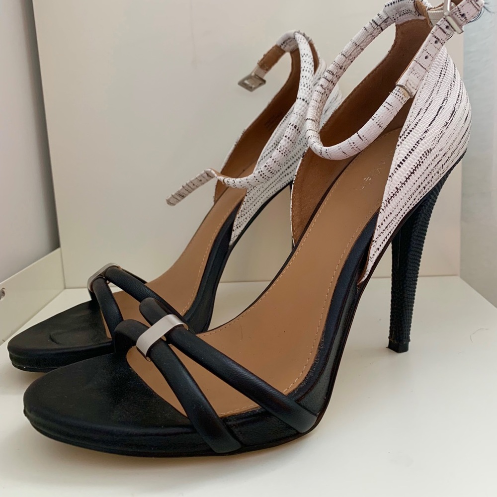 Calvin Klein Black & White Heels